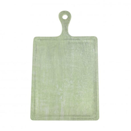 Rectangle Serving Board With Handle - 300x400x200mm, Mangowood, Green from Chef Inox. made out of Mangowood and sold in boxes of 1. Hospitality quality at wholesale price with The Flying Fork!
