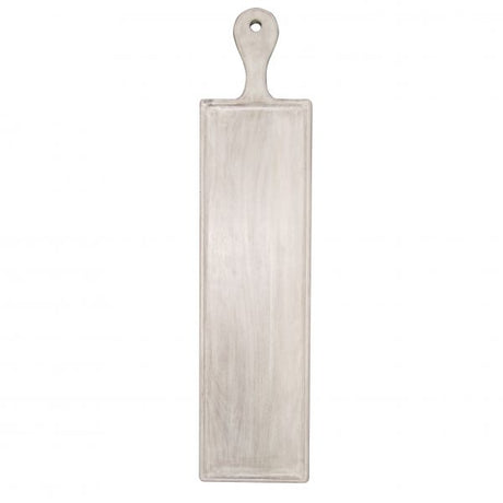 Rectangle Serving Board With Handle - 670x850x200mm, Mangowood, White from Chef Inox. made out of Mangowood and sold in boxes of 1. Hospitality quality at wholesale price with The Flying Fork!