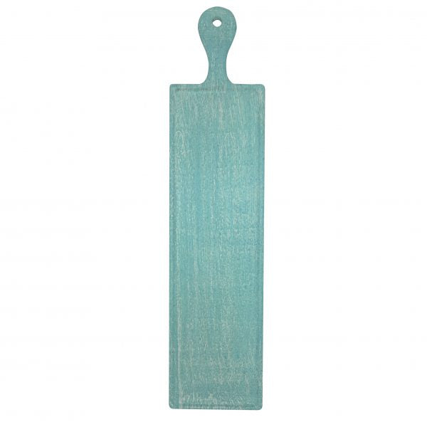 Rectangle Serving Board With Handle - Mangowood, Aqua from Chef Inox. made out of Mangowood and sold in boxes of 1. Hospitality quality at wholesale price with The Flying Fork!