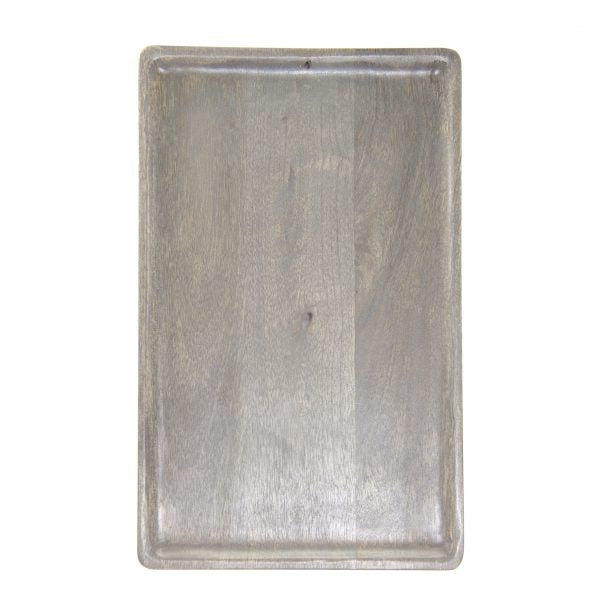 Rectangle Serving Board - 360x180x15mm, Mangowood, Grey from Chef Inox. made out of Mangowood and sold in boxes of 1. Hospitality quality at wholesale price with The Flying Fork!