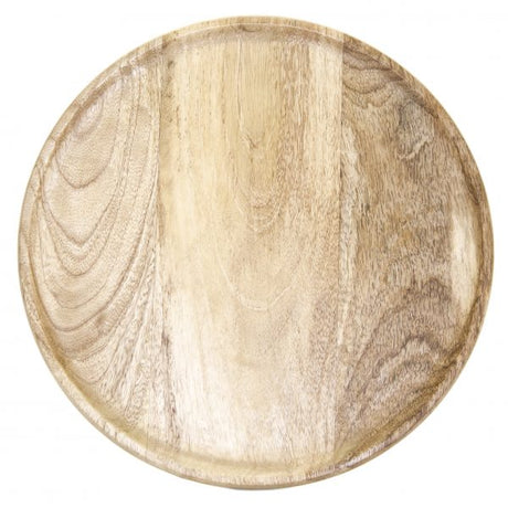 Round Serving Board - 300x15mm, Mangowood, Natural from Chef Inox. made out of Mangowood and sold in boxes of 1. Hospitality quality at wholesale price with The Flying Fork!