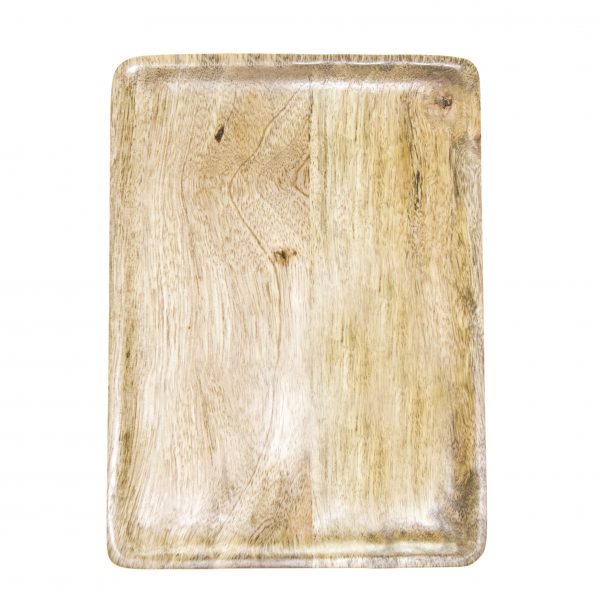 Rectangle Serving Board - 350x255x15mm, Mangowood, Natural from Chef Inox. made out of Mangowood and sold in boxes of 1. Hospitality quality at wholesale price with The Flying Fork!