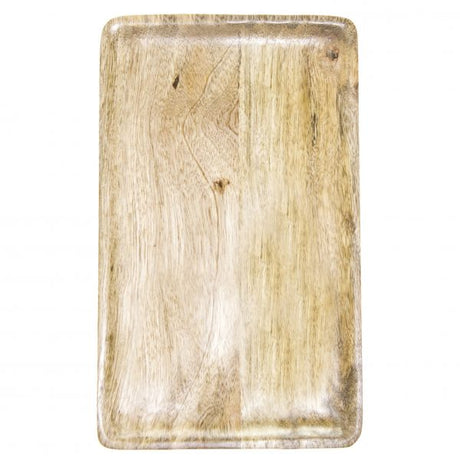 Serving Board - 400x200x15mm, Mangowood, Natural from Chef Inox. made out of Mangowood and sold in boxes of 1. Hospitality quality at wholesale price with The Flying Fork!