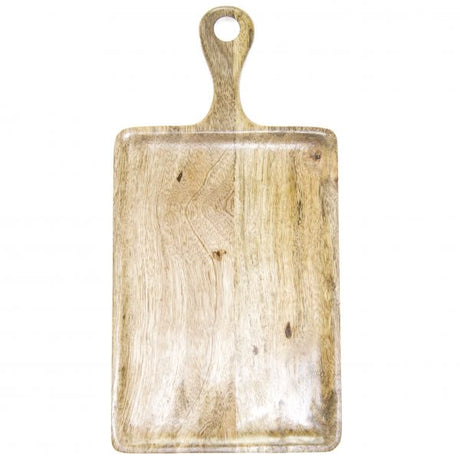 Rectangle Serving Board With Handle - 520x700x440mm, Mangowood, Natural from Chef Inox. made out of Mangowood and sold in boxes of 1. Hospitality quality at wholesale price with The Flying Fork!