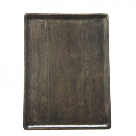 Rectangle Serving Board - 350x255x15mm, Mangowood, Dark from Chef Inox. made out of Mangowood and sold in boxes of 1. Hospitality quality at wholesale price with The Flying Fork!