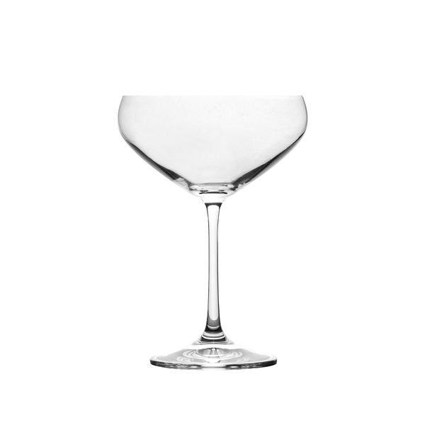 Soul Champagne Saucer - 340ml from Ryner Glassware. made out of Glass and sold in boxes of 6. Hospitality quality at wholesale price with The Flying Fork!