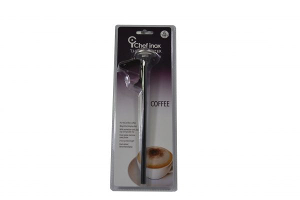 Thermometer Coffee With Clip - 32mm Dial 210mm Length from Chef Inox. made out of Stainless Steel and sold in boxes of 1. Hospitality quality at wholesale price with The Flying Fork!