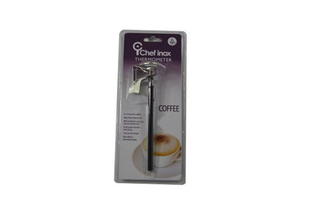 Thermometer Coffee With Clip - 32mm Dial, 140mm Length from Chef Inox. made out of Stainless Steel and sold in boxes of 1. Hospitality quality at wholesale price with The Flying Fork!