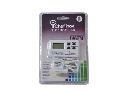 Thermometer Digital Display With Probe Water-Resist - 50x75M from Chef Inox. made out of Stainless Steel and sold in boxes of 1. Hospitality quality at wholesale price with The Flying Fork!