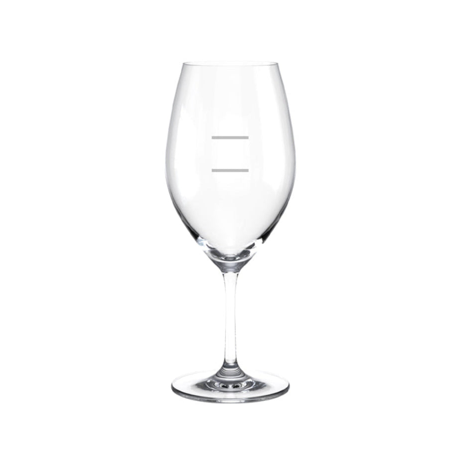Melody Bordeaux - 475Ml, Double Pour Line from Ryner Glass. Pour line printed and sold in boxes of 24. Hospitality quality at wholesale price with The Flying Fork!