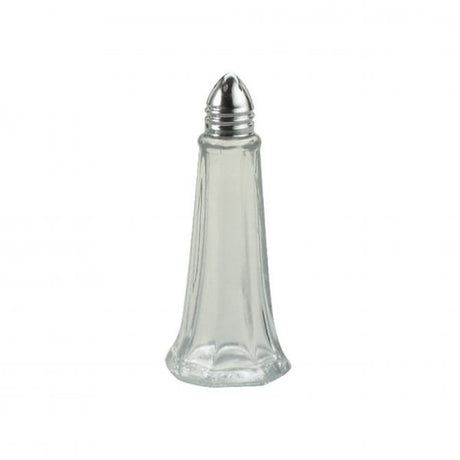 Salt & Pepper Glass Tower - 115mm from Chef Inox. made out of Glass and sold in boxes of 12. Hospitality quality at wholesale price with The Flying Fork!