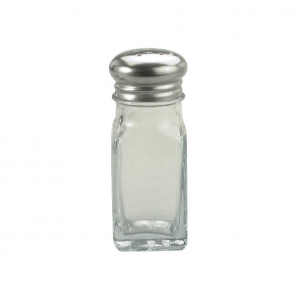Glass Salt & Pepper Shaker (S-S Top) - 60ml from Chef Inox. made out of Glass and sold in boxes of 12. Hospitality quality at wholesale price with The Flying Fork!