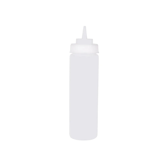 Wide Mouth Squeeze Bottle - 720ml, Clear from Chef Inox. made out of Polypropylene and sold in boxes of 12. Hospitality quality at wholesale price with The Flying Fork!