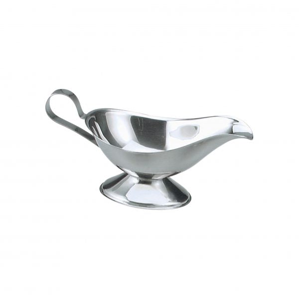 Gravy-Sauce Boat - 285ml from Chef Inox. made out of Stainless Steel and sold in boxes of 1. Hospitality quality at wholesale price with The Flying Fork!