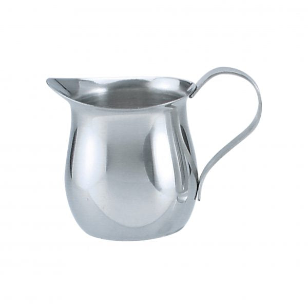 Creamer - 85ml, Bell Shape from tablekraft. made out of Stainless Steel and sold in boxes of 12. Hospitality quality at wholesale price with The Flying Fork!