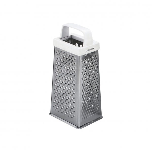 4-Sided Grater (Plastic Handle) - 0x250mm from Chef Inox. made out of Stainless Steel and sold in boxes of 1. Hospitality quality at wholesale price with The Flying Fork!