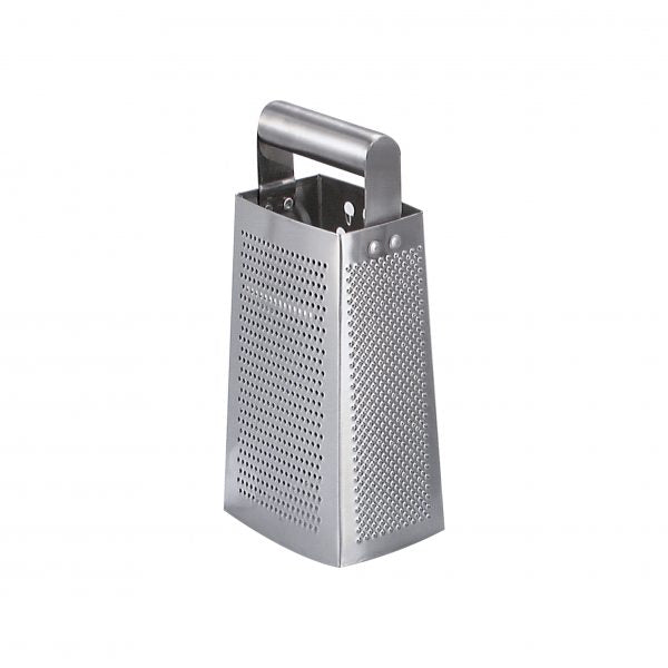 4-Sided Grater (Tube Handle) - 185x240mm from Chef Inox. made out of Stainless Steel and sold in boxes of 1. Hospitality quality at wholesale price with The Flying Fork!