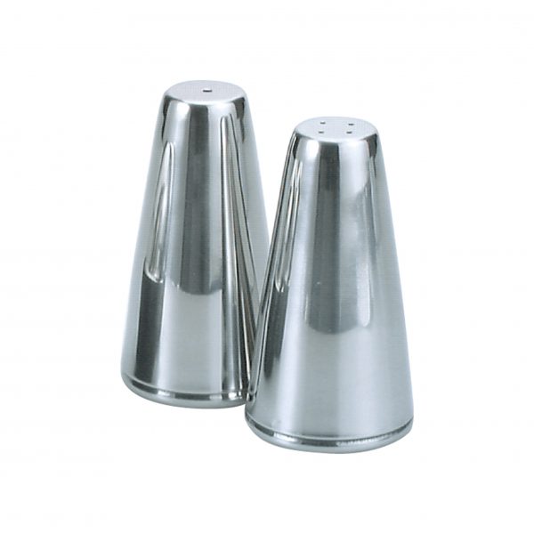 Salt & Pepper Shaker - 50ml from Chef Inox. made out of Stainless Steel and sold in boxes of 24. Hospitality quality at wholesale price with The Flying Fork!