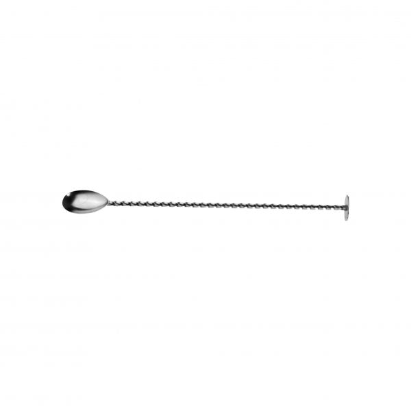Bar Spoon With Sugar Crush - 250mm from Bonzer. made out of Stainless Steel and sold in boxes of 1. Hospitality quality at wholesale price with The Flying Fork!