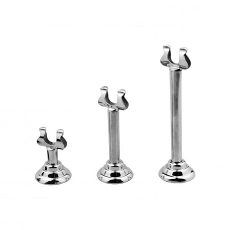 Harp Menu Card Holder - 35mm from Chef Inox. made out of Stainless Steel and sold in boxes of 12. Hospitality quality at wholesale price with The Flying Fork!
