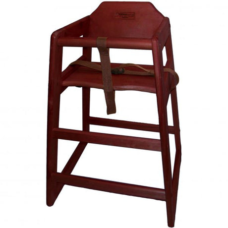 High Chair - Mohogany from Chef Inox. made out of Wood and sold in boxes of 1. Hospitality quality at wholesale price with The Flying Fork!