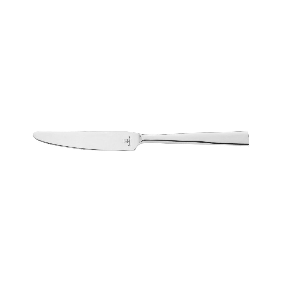 Table Knife - Solid Handle - Still from Fortessa. made out of Stainless Steel and sold in boxes of 12. Hospitality quality at wholesale price with The Flying Fork!