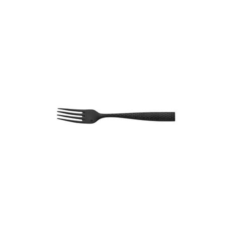 Dessert Fork - Lucca Faceted, Black from Fortessa. made out of Stainless Steel and sold in boxes of 12. Hospitality quality at wholesale price with The Flying Fork!