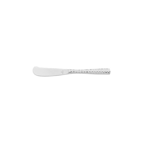 Butter Knife - Solid Handle - Lucca Faceted from Fortessa. made out of Stainless Steel and sold in boxes of 12. Hospitality quality at wholesale price with The Flying Fork!