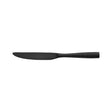 Table Knife - Solid Handle - Lucca Faceted, Black from Fortessa. made out of Stainless Steel and sold in boxes of 12. Hospitality quality at wholesale price with The Flying Fork!