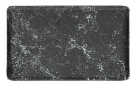 Melamine Platter - 1/1 Gn, Marble Black from Bonna. Patterned and sold in boxes of 4. Hospitality quality at wholesale price with The Flying Fork!