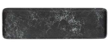 Melamine Platter - 2/4 Gn, Marble Black from Bonna. Patterned and sold in boxes of 4. Hospitality quality at wholesale price with The Flying Fork!