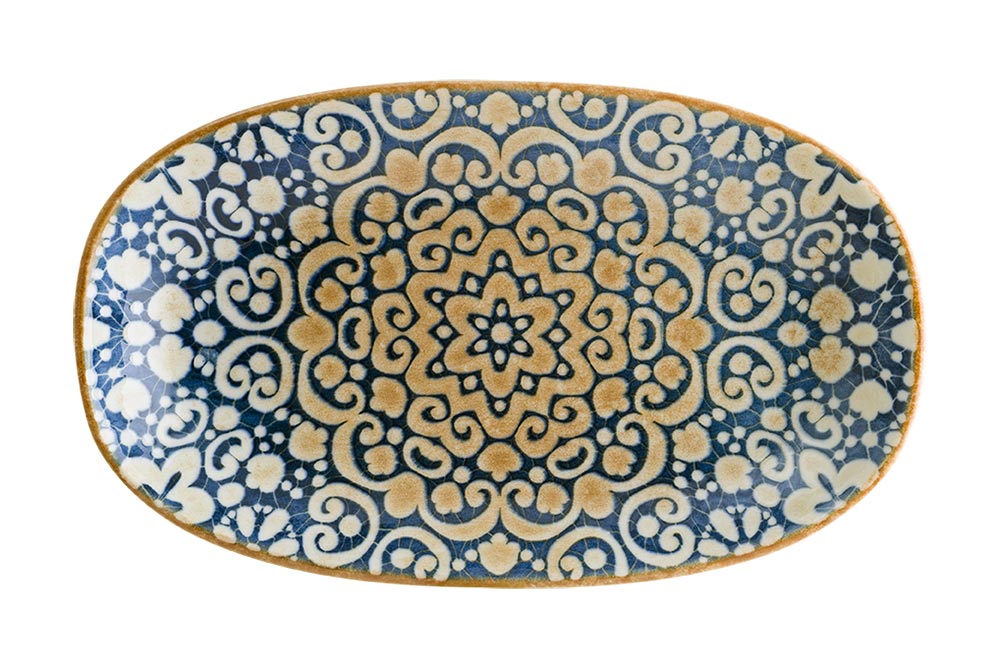 Oval Dish - 290Mm, Alhambra from Bonna. Patterned, made out of Ceramic and sold in boxes of 6. Hospitality quality at wholesale price with The Flying Fork!