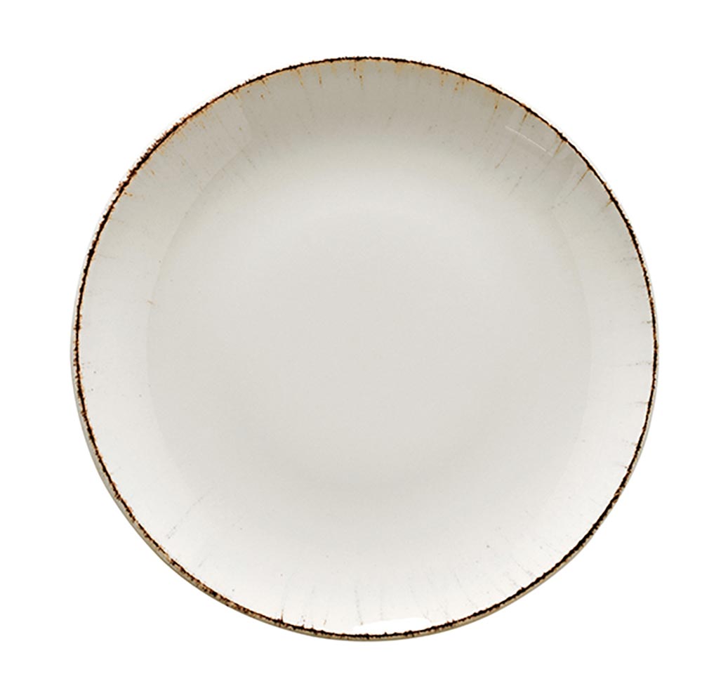 Round Coupe Plate - 210Mm, Retro from Bonna. Patterned, made out of Ceramic and sold in boxes of 12. Hospitality quality at wholesale price with The Flying Fork!