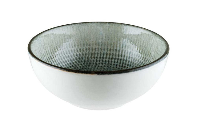 Round Deep Bowl - 130Mm, Lenta Ash from Bonna. Patterned and Deep, made out of Ceramic and sold in boxes of 12. Hospitality quality at wholesale price with The Flying Fork!