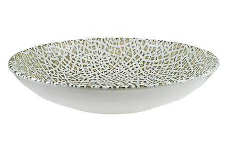 Round Bowl - Flared, 230Mm, Lapya Wood from Bonna. Patterns and with flared edges, made out of Ceramic and sold in boxes of 6. Hospitality quality at wholesale price with The Flying Fork!