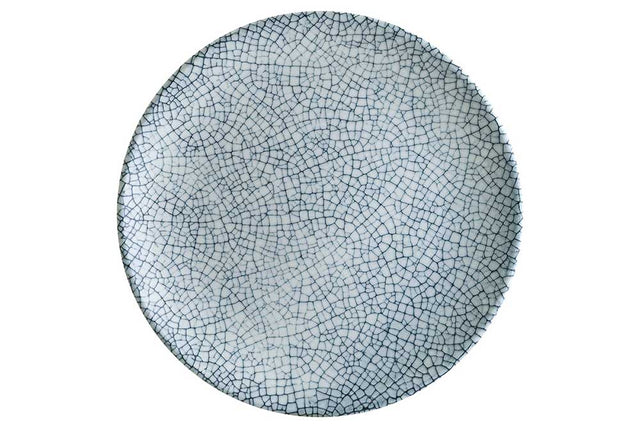 Round Coupe Plate - 210Mm, Mito Denim from Bonna. Patterned, made out of Ceramic and sold in boxes of 12. Hospitality quality at wholesale price with The Flying Fork!
