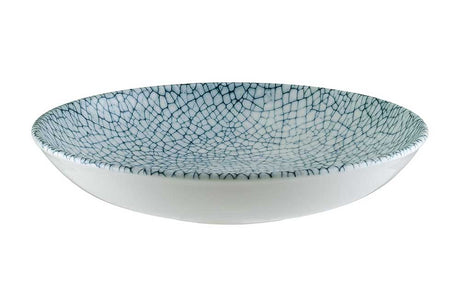 Round Bowl - Flared, 230Mm, Mito Denim from Bonna. Patterns and with flared edges, made out of Ceramic and sold in boxes of 6. Hospitality quality at wholesale price with The Flying Fork!