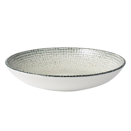 Round Bowl - Flared, 230Mm, Maze from Bonna. Patterns and with flared edges, made out of Ceramic and sold in boxes of 6. Hospitality quality at wholesale price with The Flying Fork!