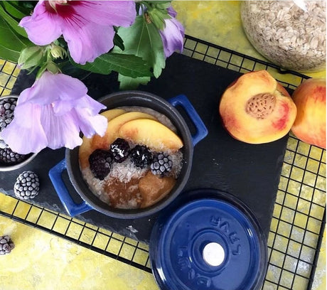 Mini Casserole with Lid - Cast Iron, 350Ml, Blue