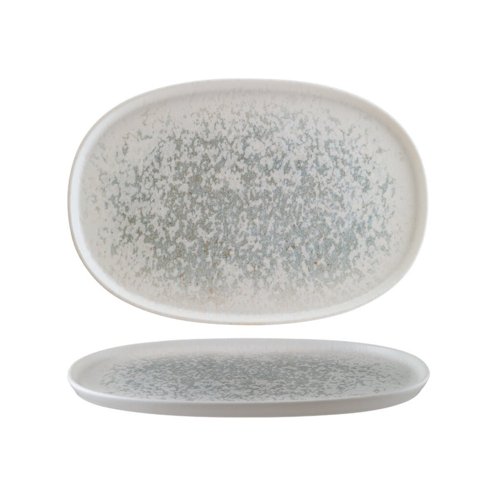 Oval Platter - Ocean Blue, 340x230x18mm from Bonna. Patterned, made out of Ceramic and sold in boxes of 6. Hospitality quality at wholesale price with The Flying Fork!