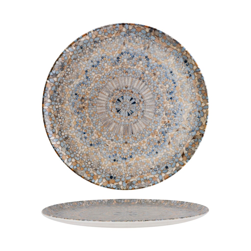 Round Coupe Plate - Mosaic, 320mm from Bonna. Patterned, made out of Ceramic and sold in boxes of 6. Hospitality quality at wholesale price with The Flying Fork!