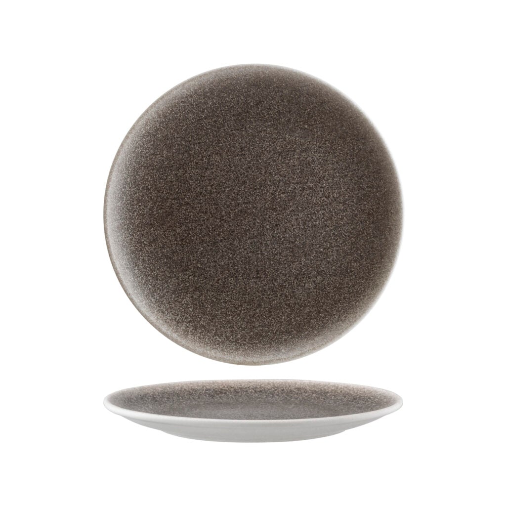 Round Plate - Wood, 270mm from Bonna. Patterned, made out of Ceramic and sold in boxes of 12. Hospitality quality at wholesale price with The Flying Fork!