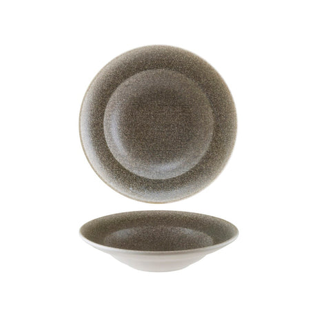 Round Bowl -Wood, Flared, 240mm from Bonna. Flared edges, made out of Ceramic and sold in boxes of 6. Hospitality quality at wholesale price with The Flying Fork!
