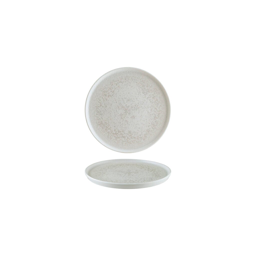 Round Plate - White, 160x17mm from Bonna. Patterned, made out of Ceramic and sold in boxes of 12. Hospitality quality at wholesale price with The Flying Fork!