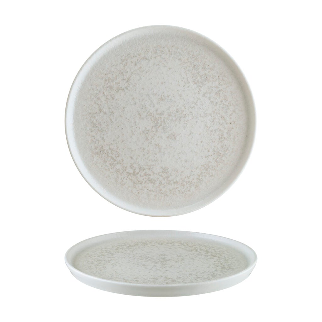 Round Plate - White, 280x18mm from Bonna. Patterned, made out of Ceramic and sold in boxes of 6. Hospitality quality at wholesale price with The Flying Fork!