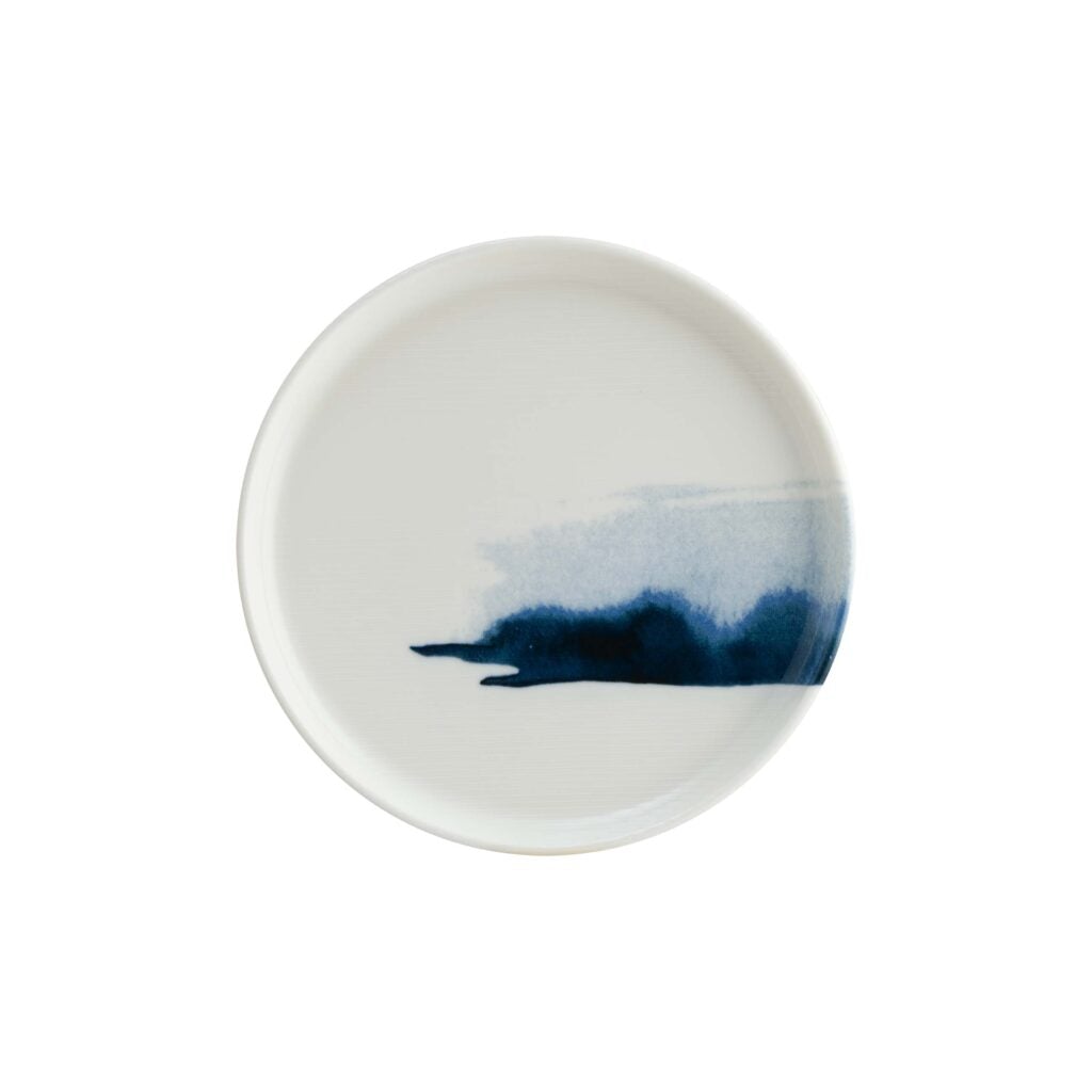 Round Plate - Blue Wave, 220x17mm from Bonna. Patterned, made out of Ceramic and sold in boxes of 6. Hospitality quality at wholesale price with The Flying Fork!