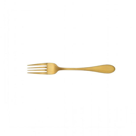 Dessert Fork - Soho Gold from tablekraft. made out of Stainless Steel and sold in boxes of 12. Hospitality quality at wholesale price with The Flying Fork!