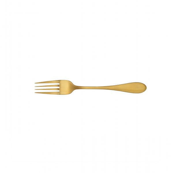 Dessert Fork - Soho Gold from tablekraft. made out of Stainless Steel and sold in boxes of 12. Hospitality quality at wholesale price with The Flying Fork!