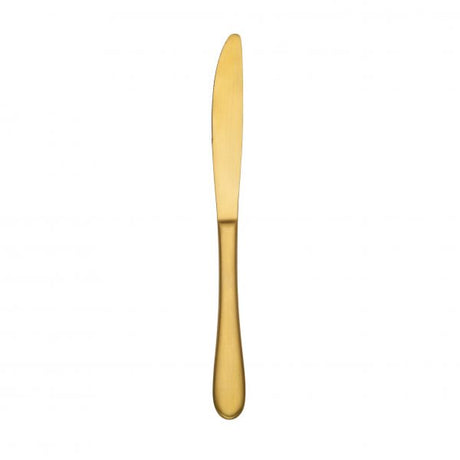Table Knife - Soho Gold from tablekraft. made out of Stainless Steel and sold in boxes of 12. Hospitality quality at wholesale price with The Flying Fork!