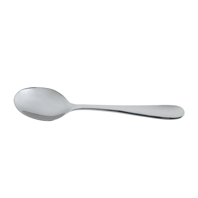 Table Spoon - Cortina from Trenton. made out of Stainless Steel and sold in boxes of 12. Hospitality quality at wholesale price with The Flying Fork!